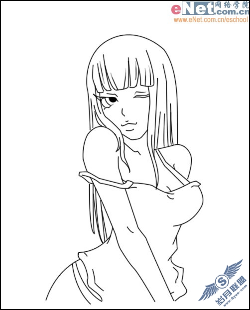 Photoshop打造前卫美女