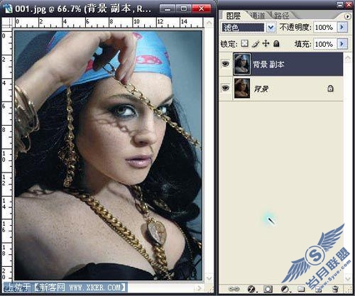 Photoshop为美女塑造魅力的肌肤
