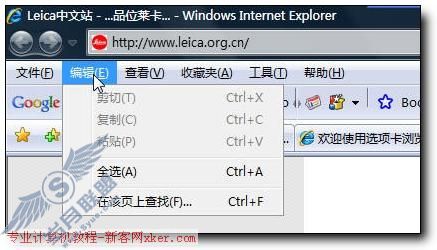 Vista中文版教程:IE 7.0快捷秘笈