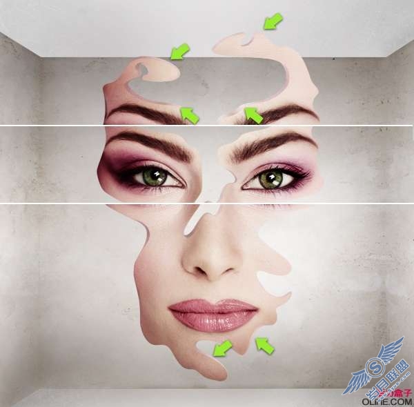 photoshop插画教程：制作抽象的脸（一）【图】_