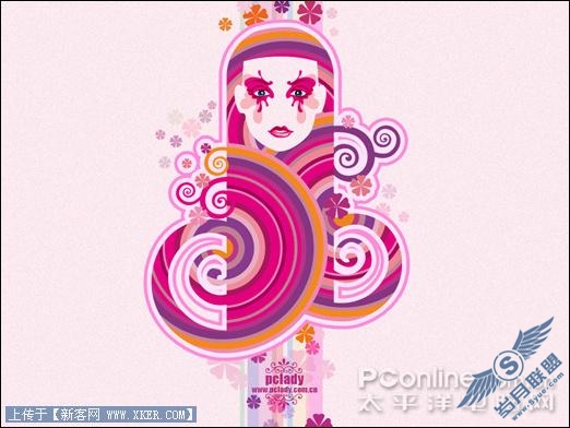 Photoshop CS4绘制时尚女性主题视觉