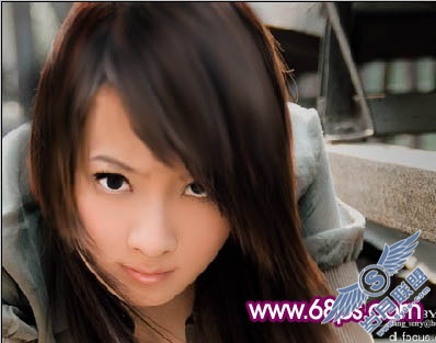 PhotoShop合成另类的黑光精灵