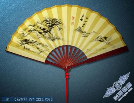 用Photoshop路径工具轻松绘制精美折扇