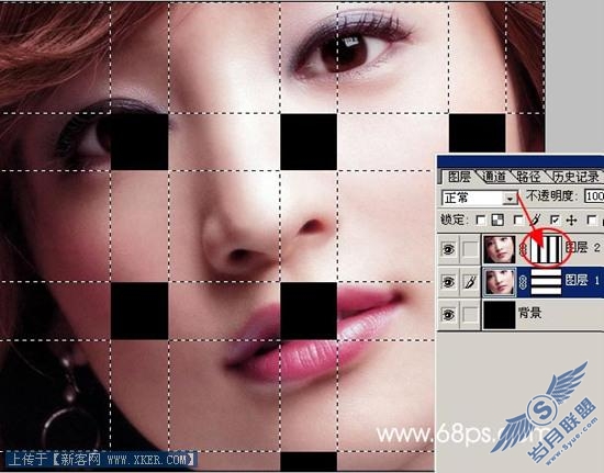 Photoshop为MM编织一张漂亮的脸