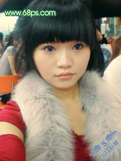 Photoshop调色：人物质感橙红色肤色