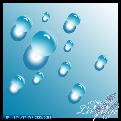 Photoshop绘制发光的水珠