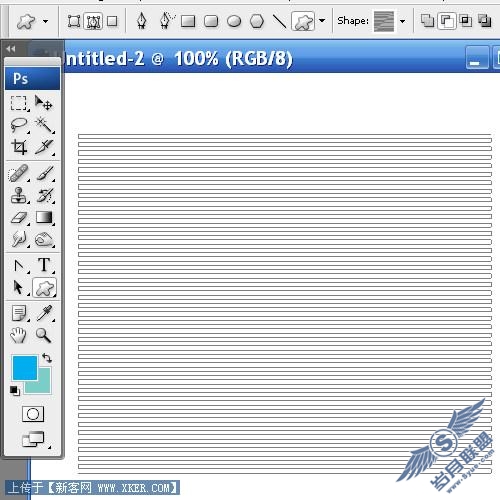 Photoshop制作变幻线