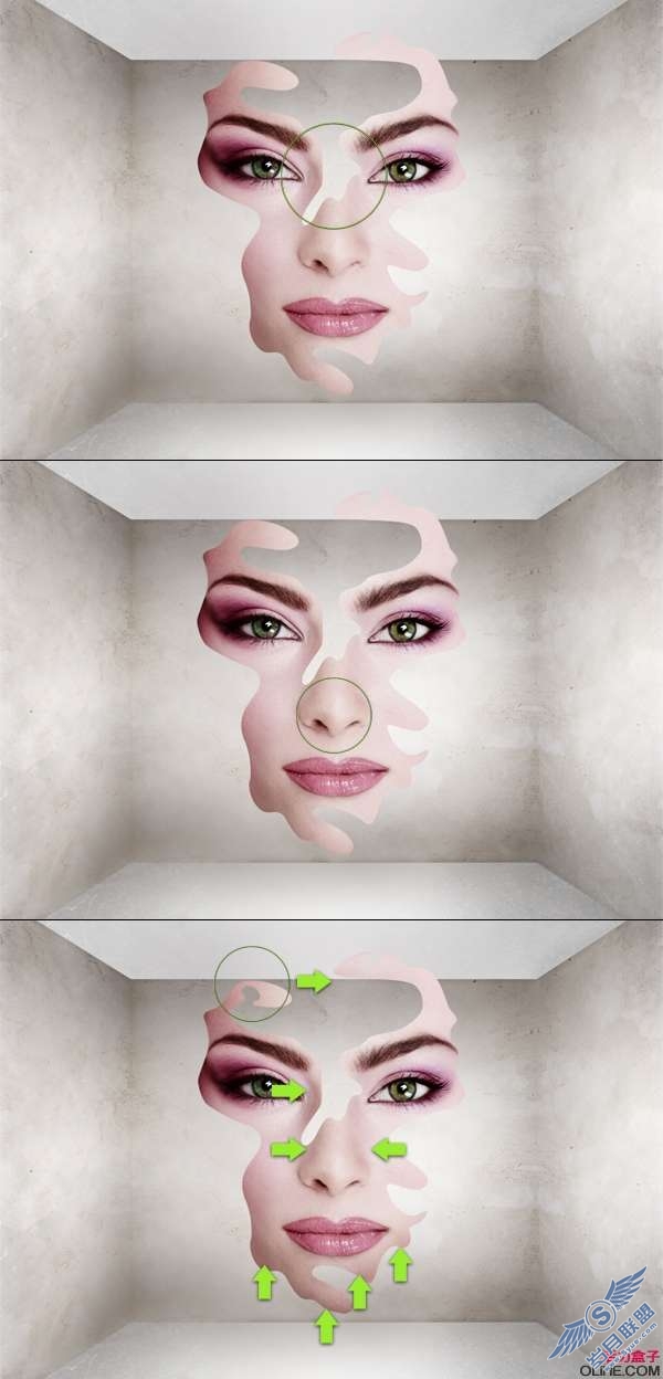 photoshop插画教程：制作抽象的脸（一）【图】_