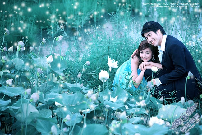 Photoshop调出照片梦幻的青色调