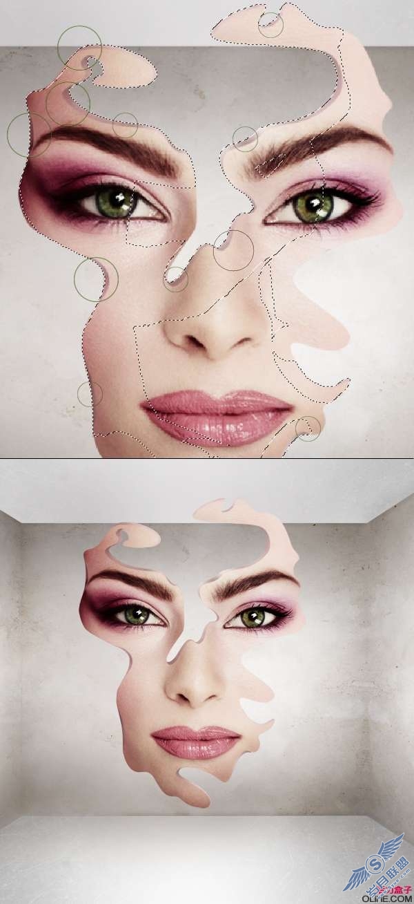photoshop插画教程：制作抽象的脸（一）【图】_
