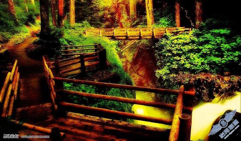 photoshop打造风景照片高光绚丽梦幻效果