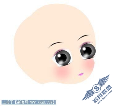 Photoshop鼠绘超可爱的卡通娃娃