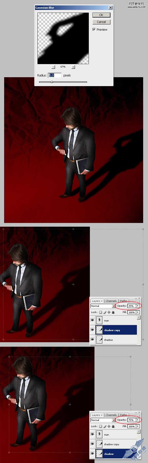 Photoshop合成教程：建构主义职场海报