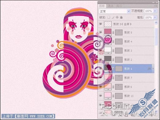Photoshop CS4绘制时尚女性主题视觉