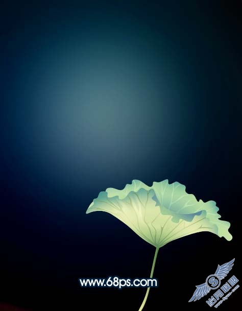 Photoshop制作一张漂亮的荷花插画