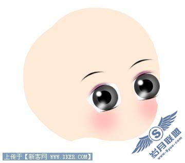 Photoshop鼠绘超可爱的卡通娃娃