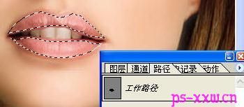Photoshop给照片人物涂上艳丽唇彩