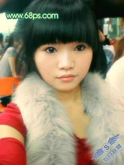 Photoshop调色：人物质感橙红色肤色