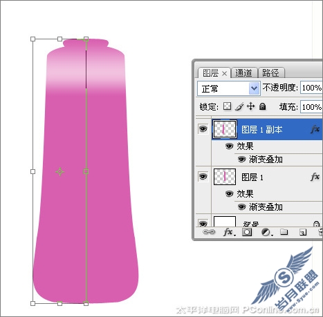 Photoshop CS3打造多彩精美的洗发水瓶