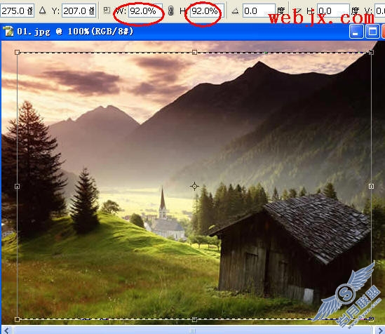Photoshop为图像打造半透明细线边框_天极设计在线