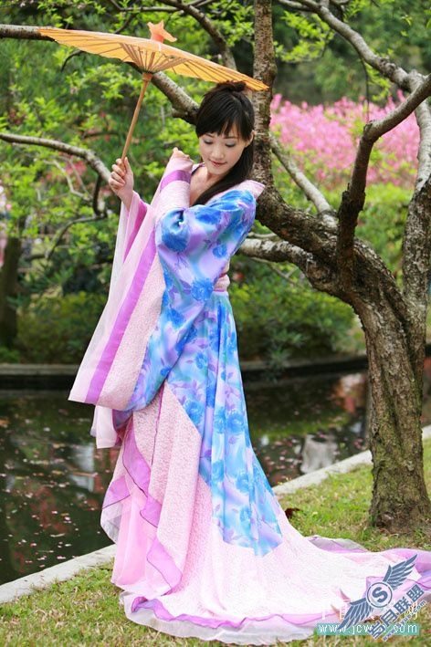 古装美女背景_