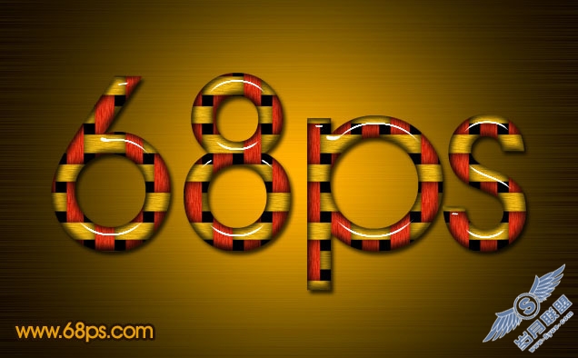 Photoshop制作漂亮的编织字