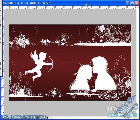 Photoshop绘制一幅浪漫情人节画面