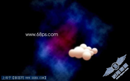 Photoshop制作漂亮彩虹星空