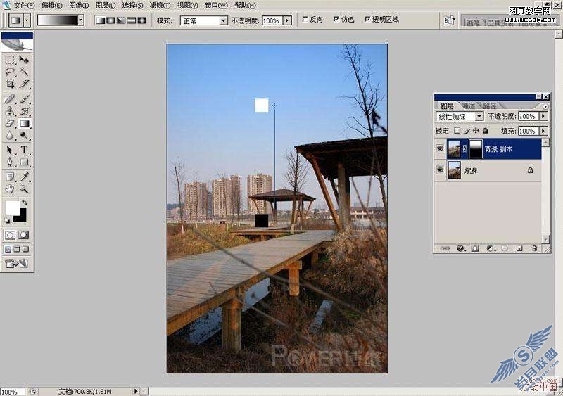 Photoshop照片处理：利用通道调色为公园照片换色彩