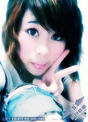 Photoshop整体处理失真人物照片