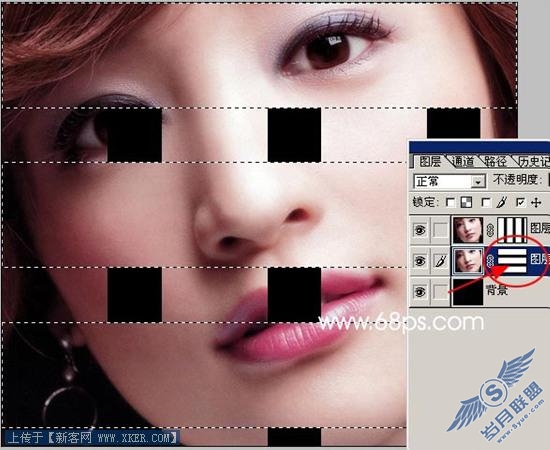 Photoshop为MM编织一张漂亮的脸