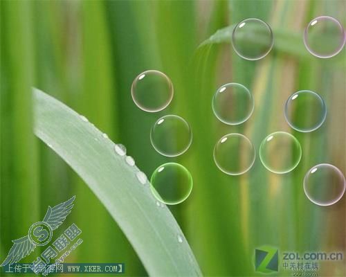 美不胜收 XP也用Vista七彩泡泡屏保