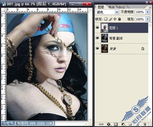 Photoshop为美女塑造魅力的肌肤