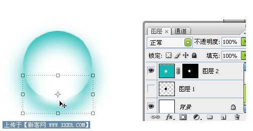 Photoshop简单制作有趣的透明小水泡