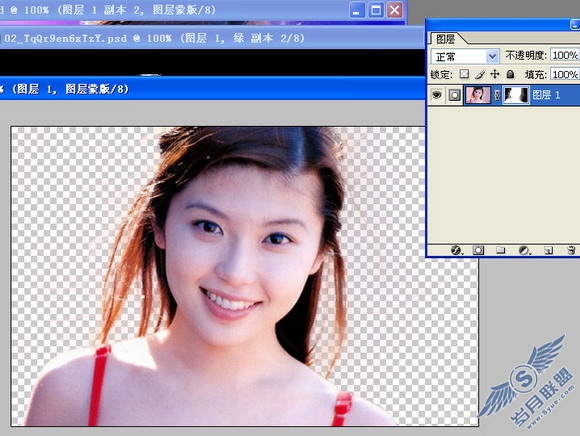 Photoshop为秀发美眉照片做精彩通道抠图