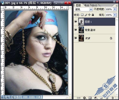 Photoshop为美女塑造魅力的肌肤