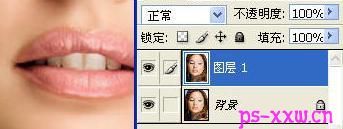 Photoshop给照片人物涂上艳丽唇彩
