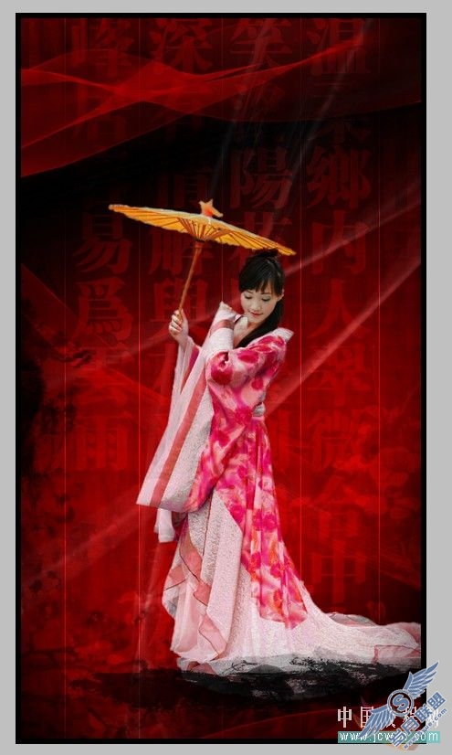 古装美女背景_
