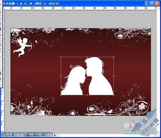 Photoshop绘制一幅浪漫情人节画面