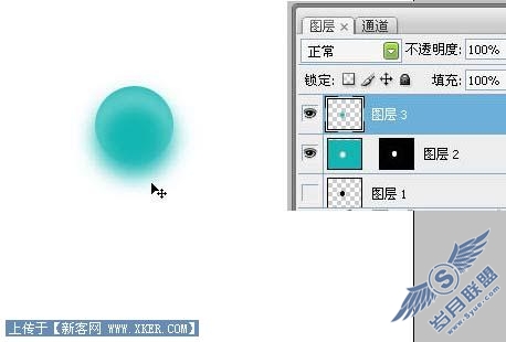 Photoshop简单制作有趣的透明小水泡