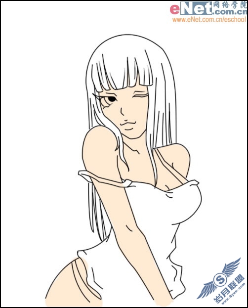 Photoshop打造前卫美女