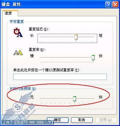 Windows XP中鼠标输入光标的调整