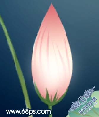Photoshop制作一张漂亮的荷花插画