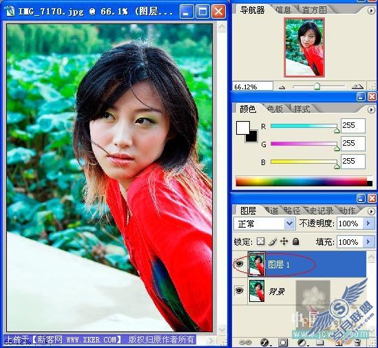 Photoshop教程 磨皮锐化一步法