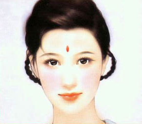 Photoshop鼠绘一张古典美女的脸