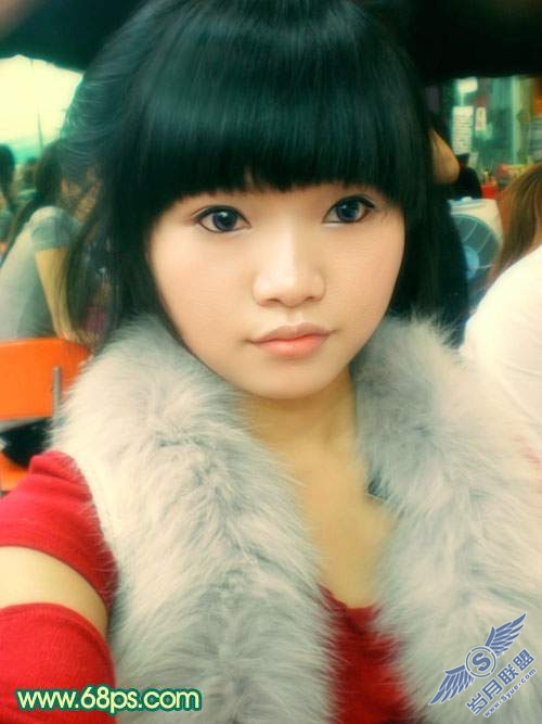 Photoshop调色：人物质感橙红色肤色