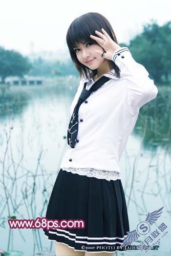 Photoshop调出人物照片漂亮的紫红色