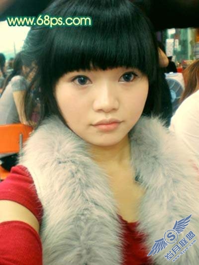 Photoshop调色：人物质感橙红色肤色