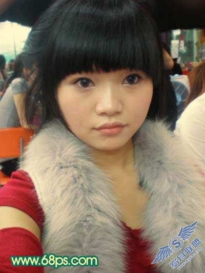Photoshop调色：人物质感橙红色肤色