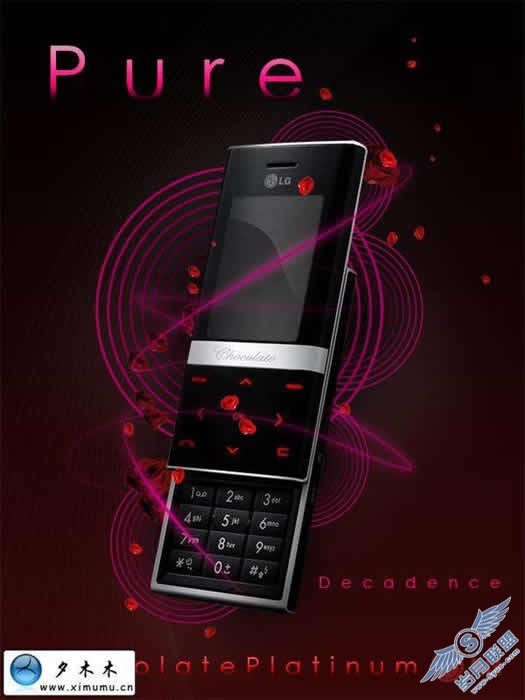 Photoshop设计制作LG KE800<a href=http://www.syue.com/Digital/Mobile/ target=_blank class=infotextkey>手机</a>海报【图】_
